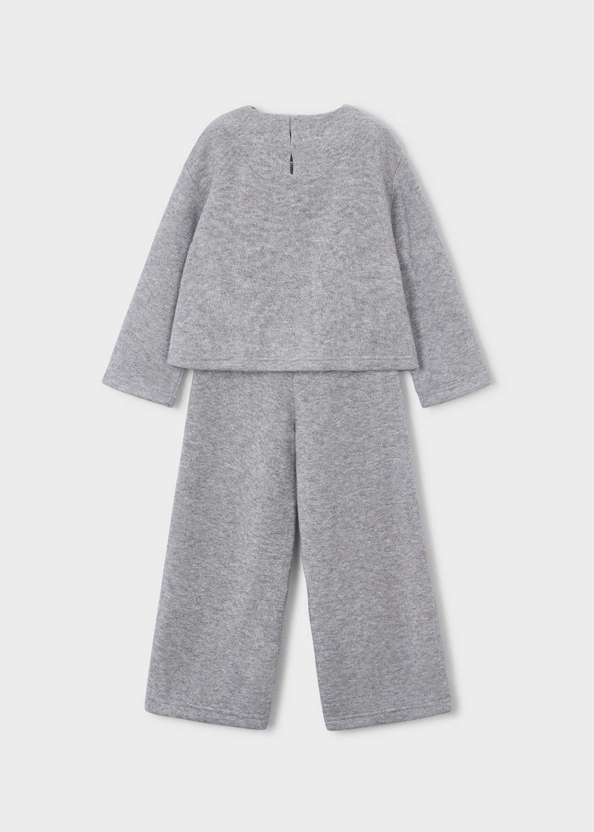 Completo pantalone e maglione fiocchi bambina