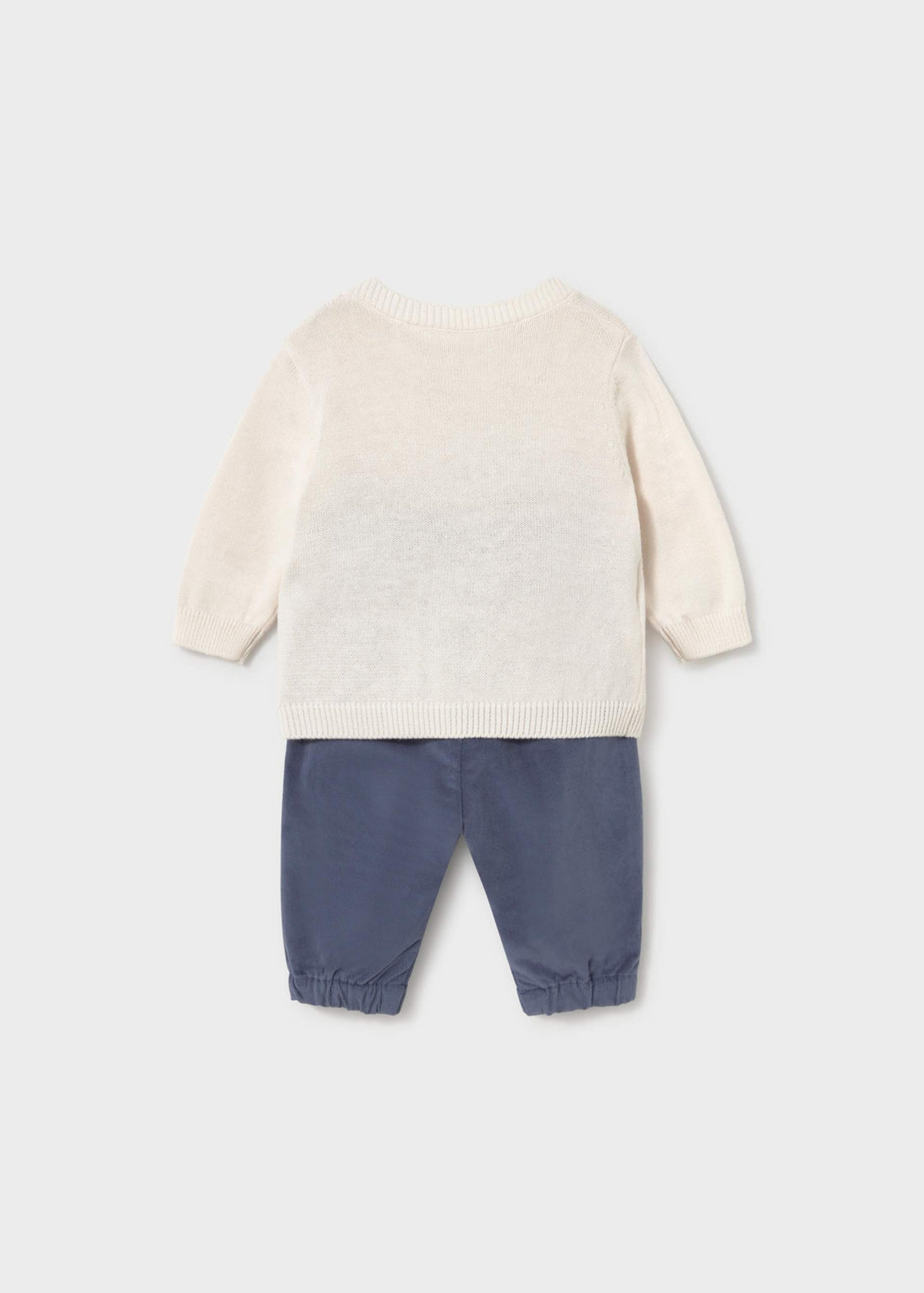 Completo pantalone e maglione neonato