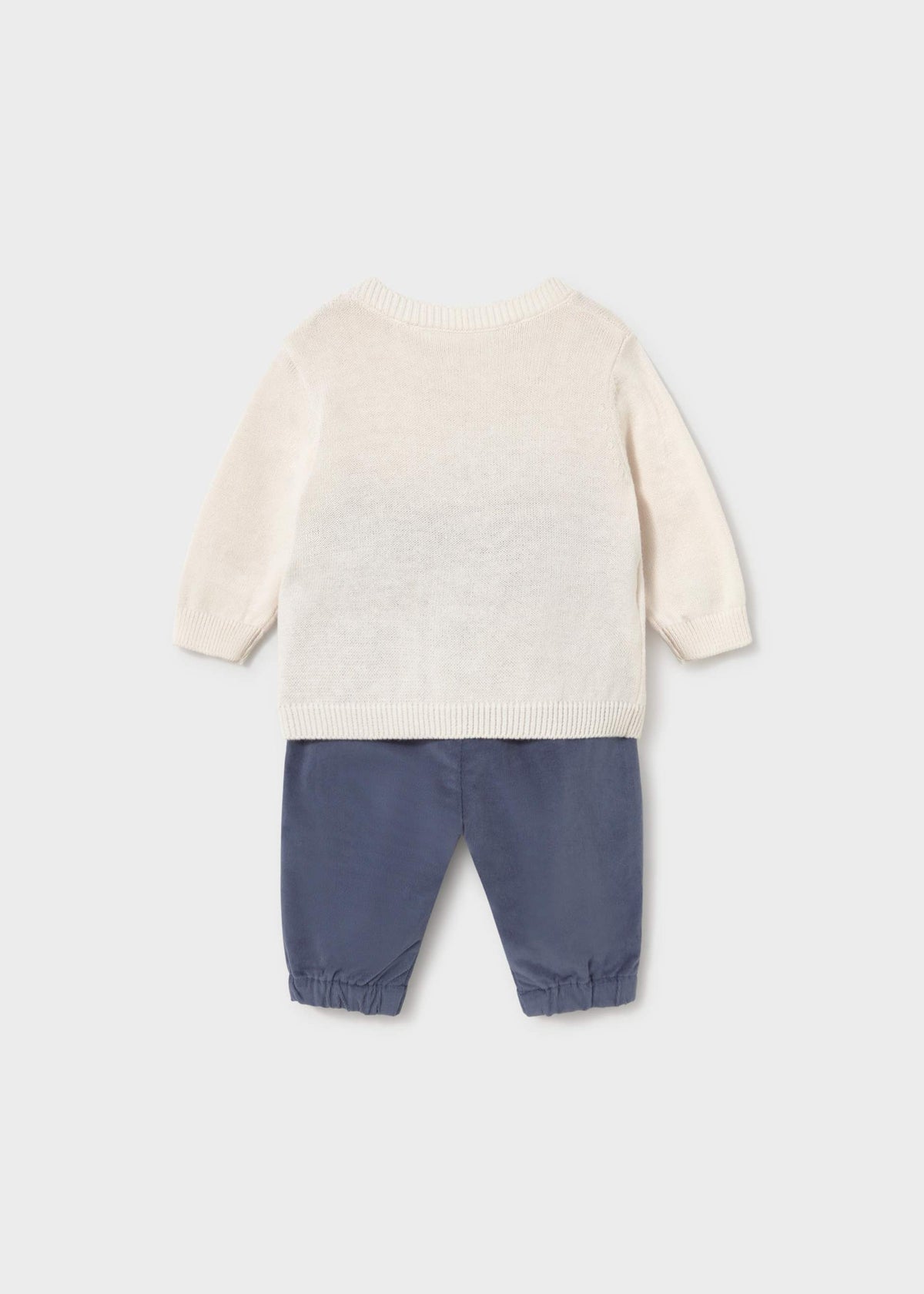 Completo pantalone e maglione neonato