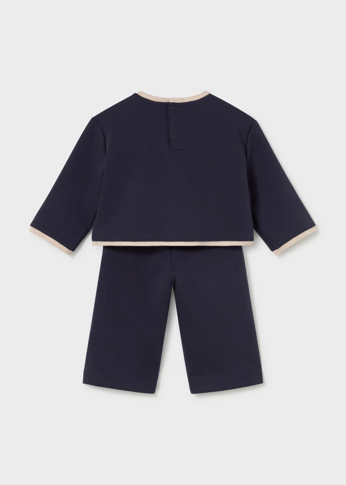 Completo pantalone e maglione ricamato bimba