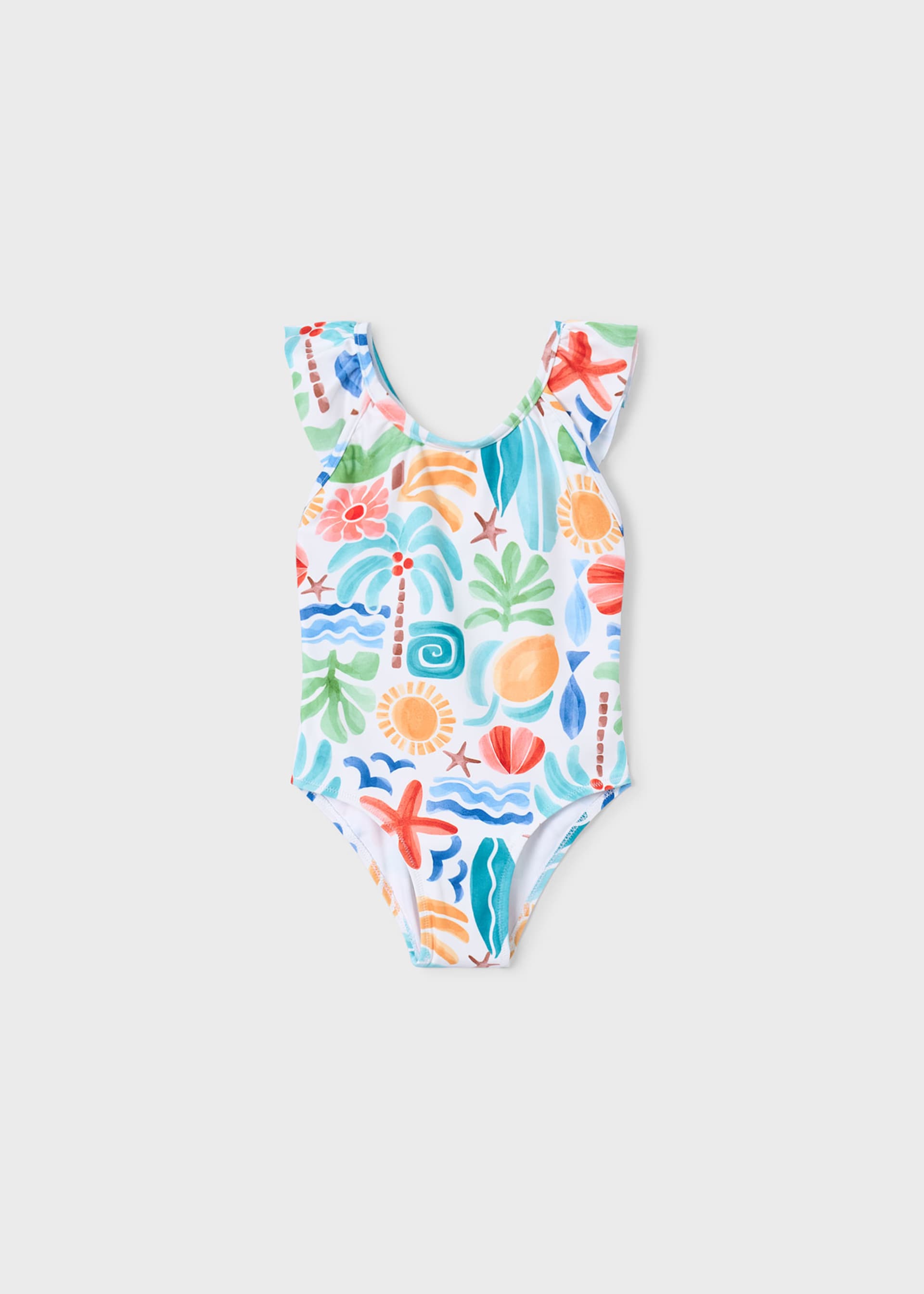 Costume volant stampato bambina