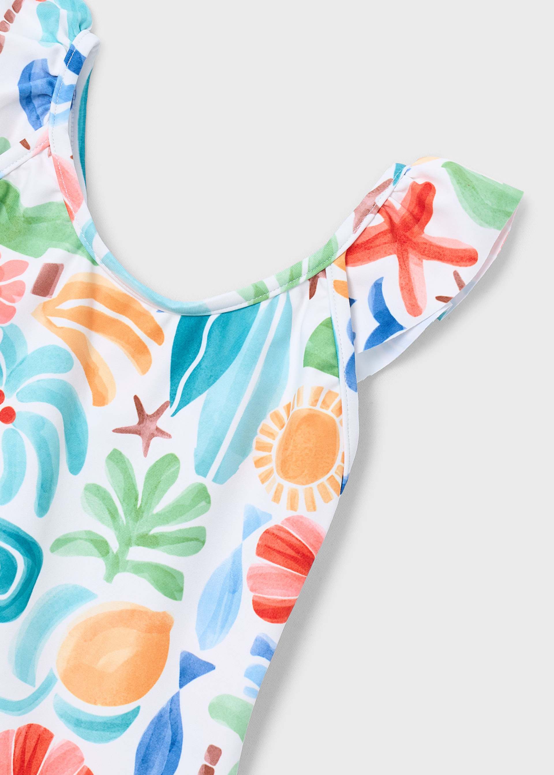 Costume volant stampato bambina