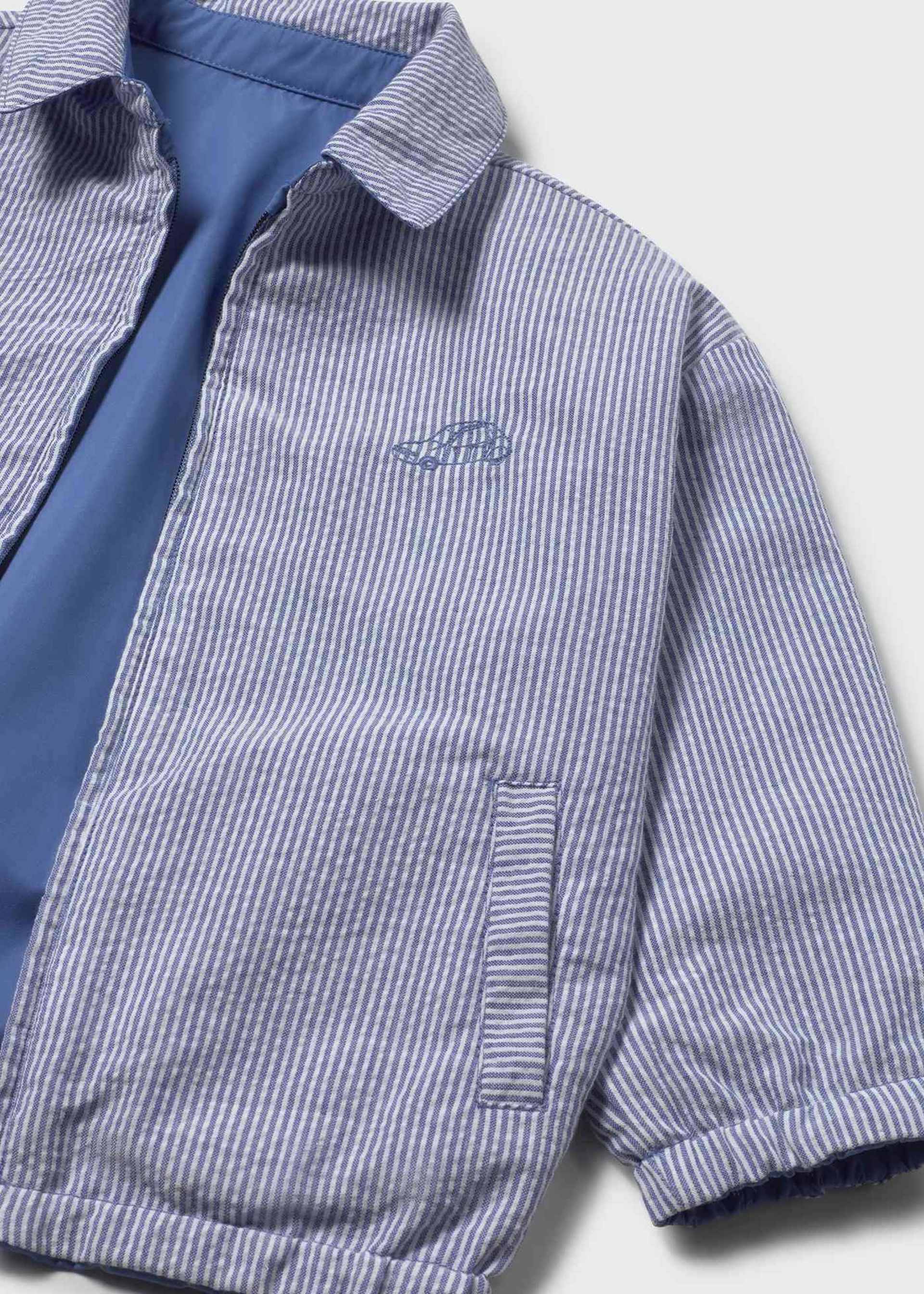 Giacca a vento elegantte reversibile neonato