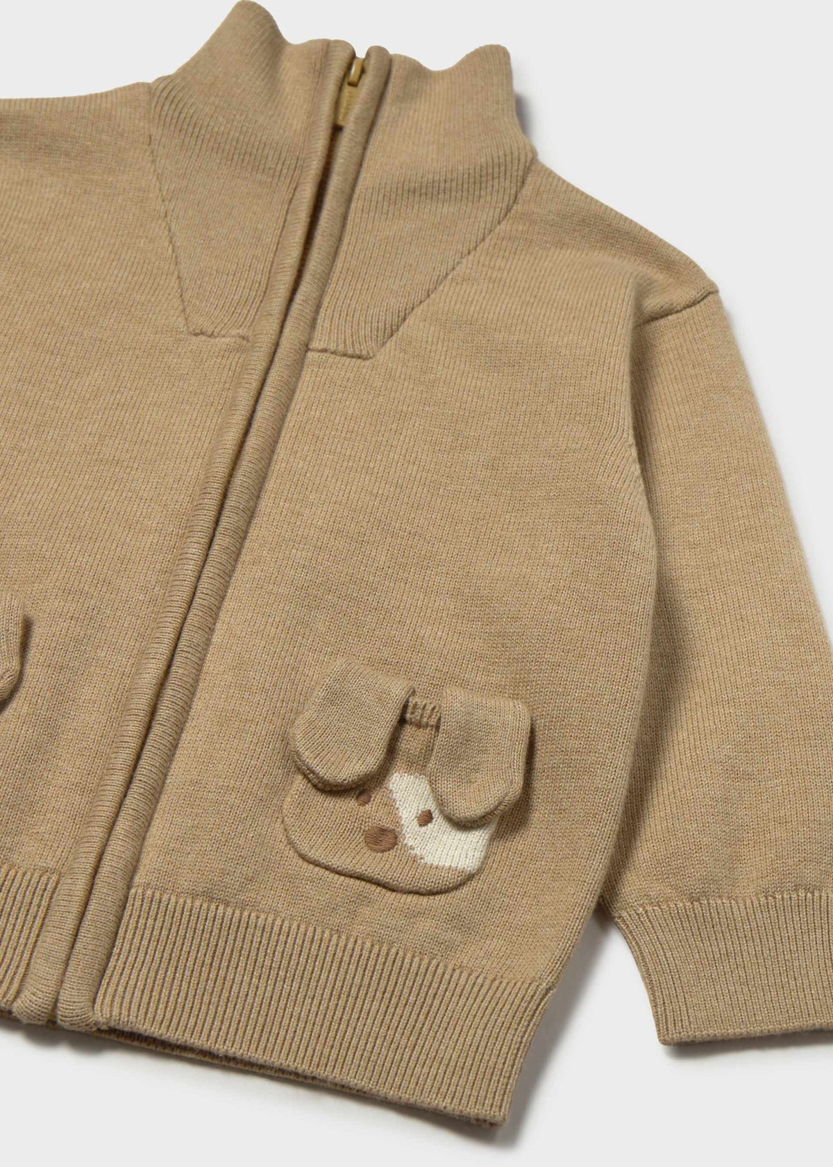 Giacca in maglia cerniera cagnolino bimbo