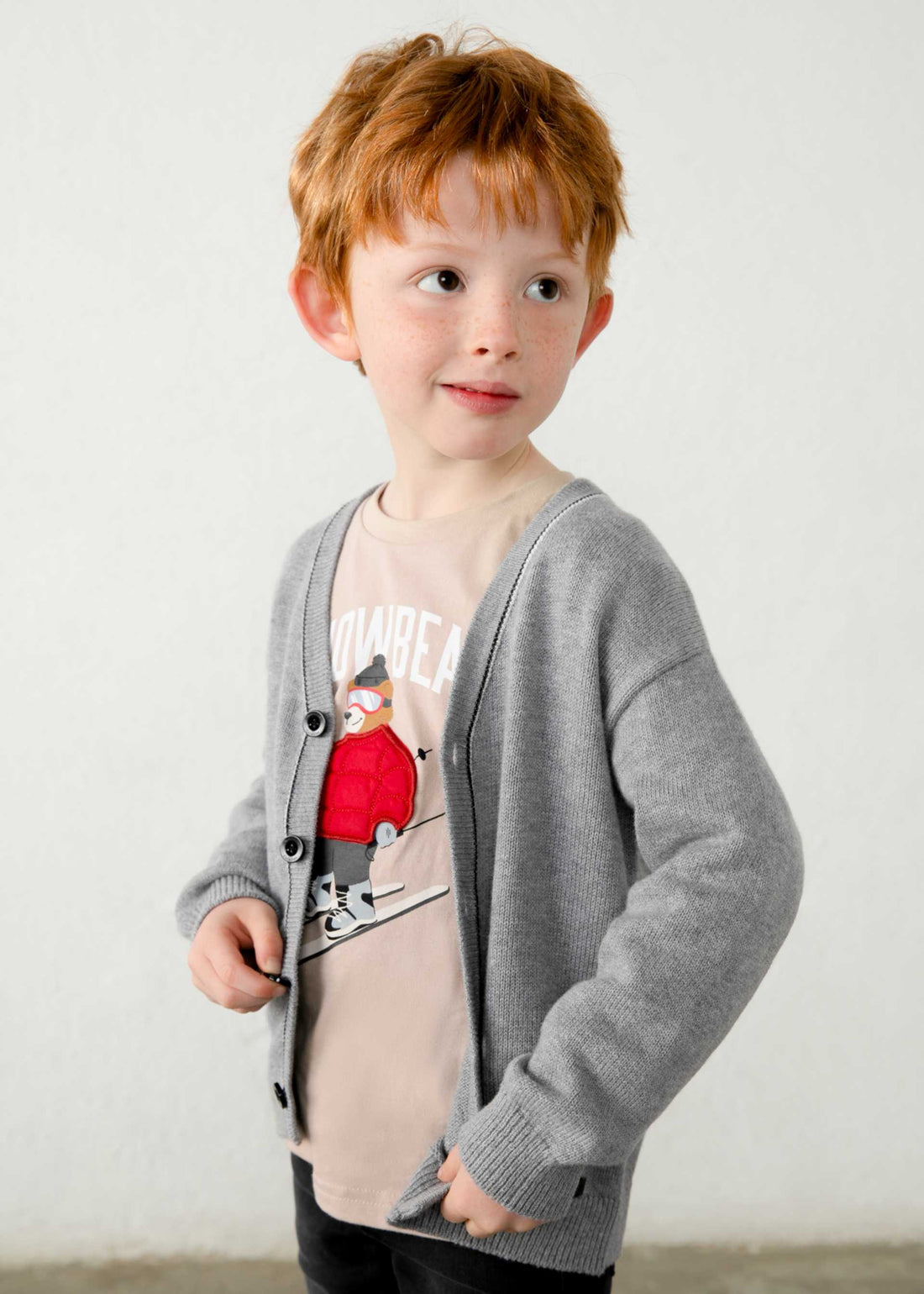 Giacca modello cardigan bambino