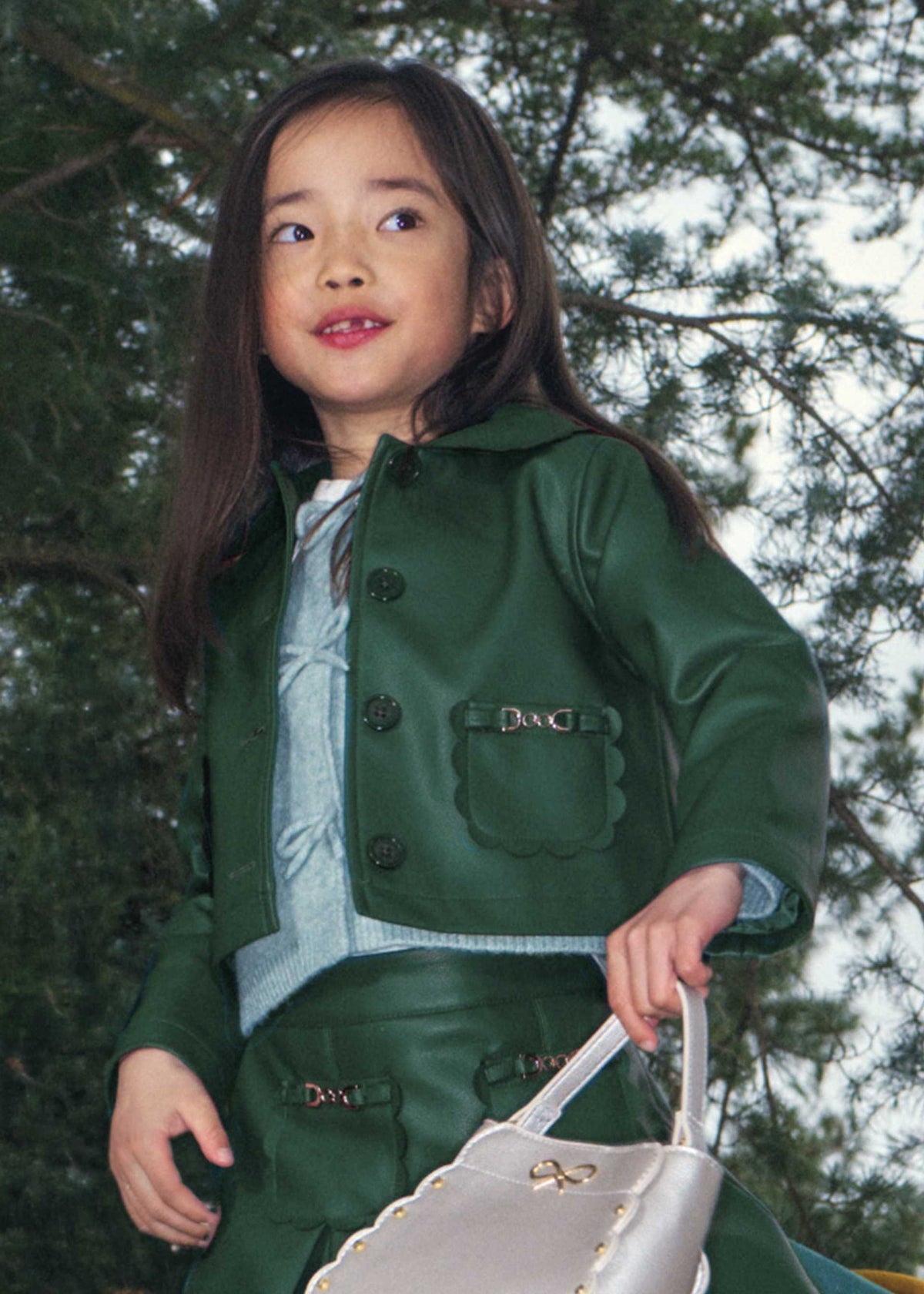 Giacca similpelle bambina