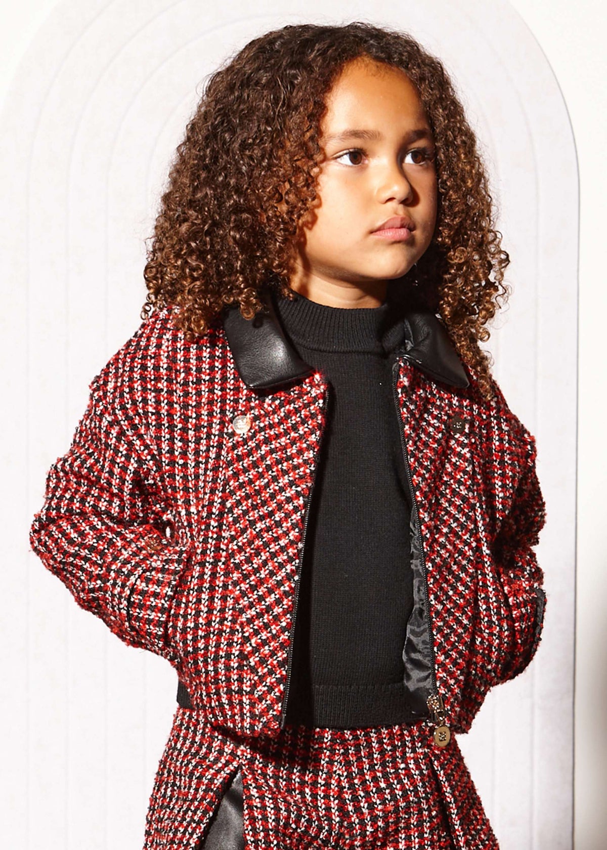Giacca tweed bambina
