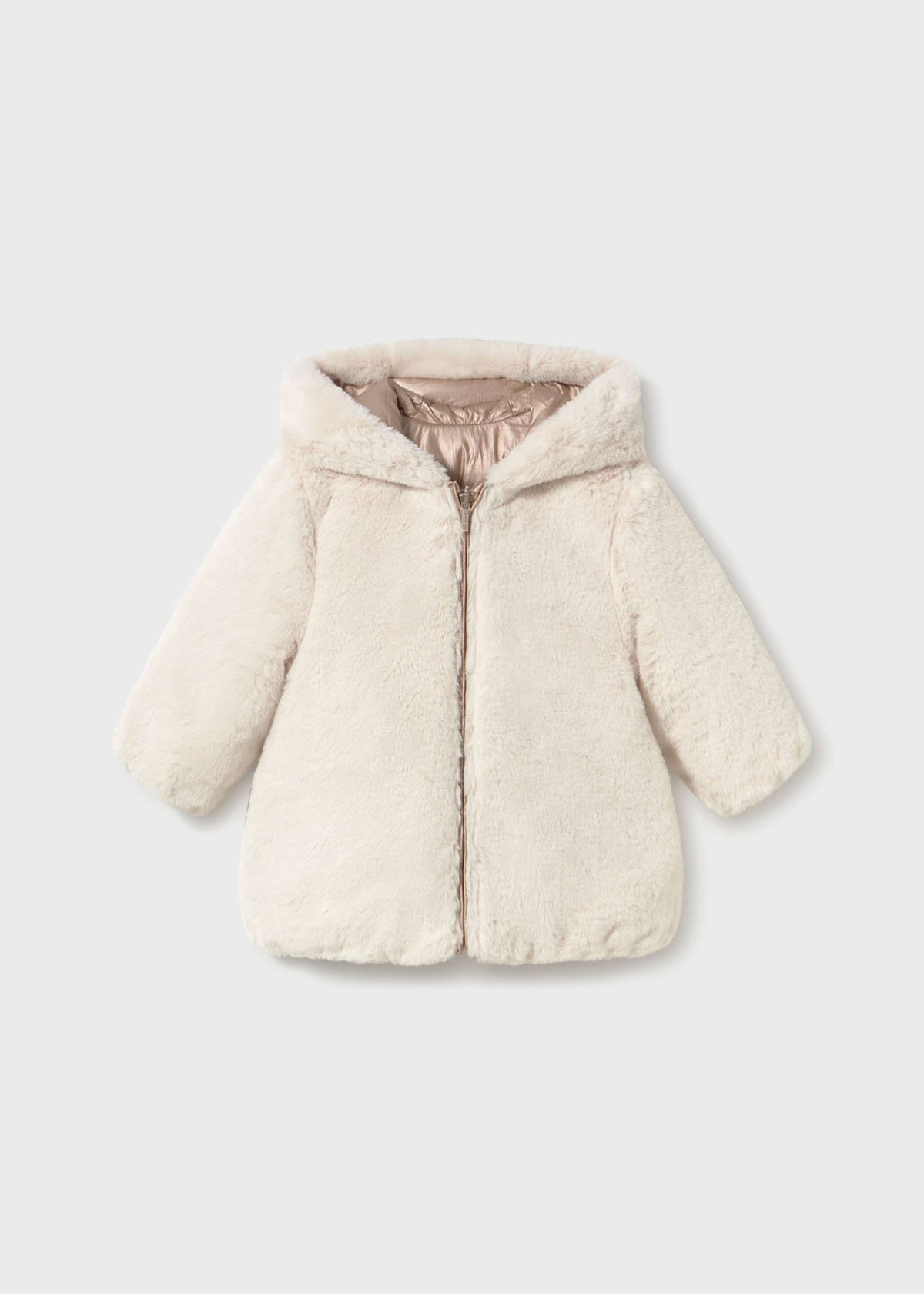 Giaccone reversibile teddy neonata