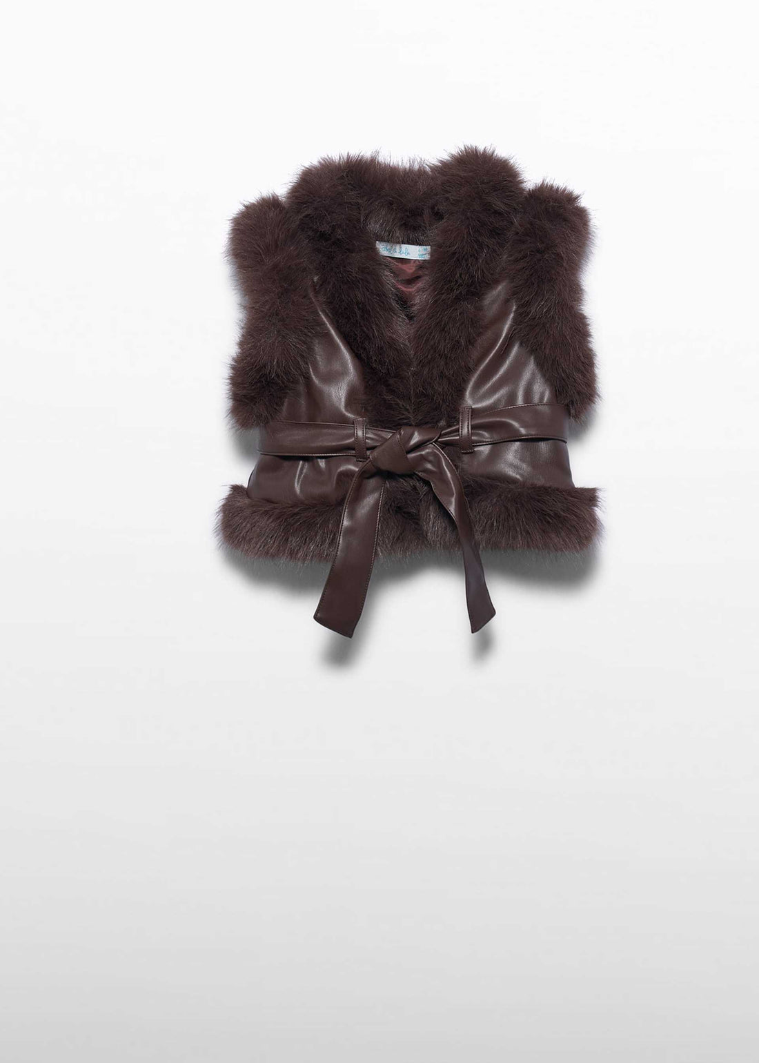 Gilet imbottito pellicciotto bambina