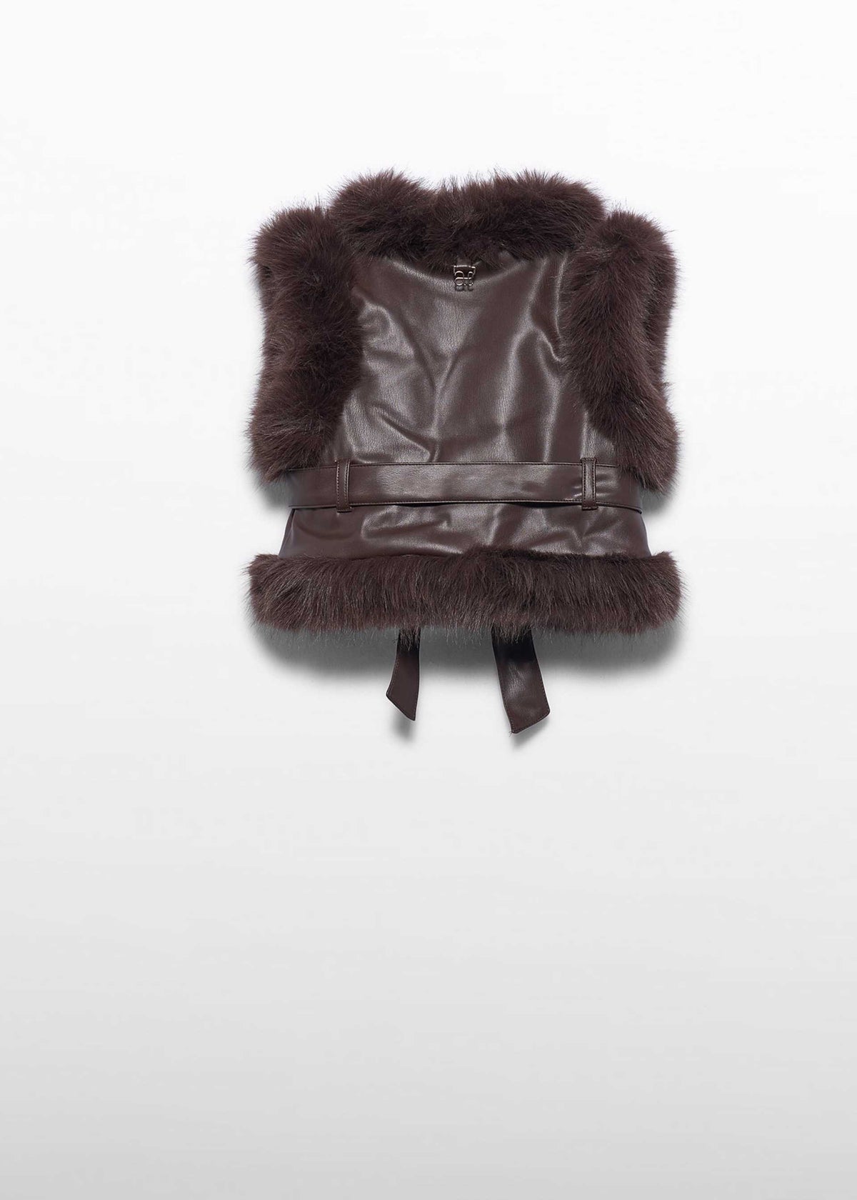 Gilet imbottito pellicciotto bambina