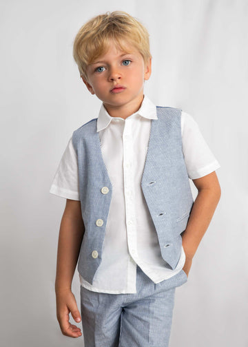 Gilet in lino bambino
