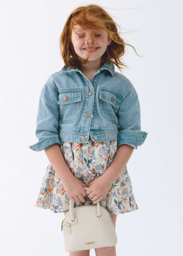 Giubbotto jeans bambina