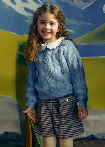 Gonna pantalone quadri bambina