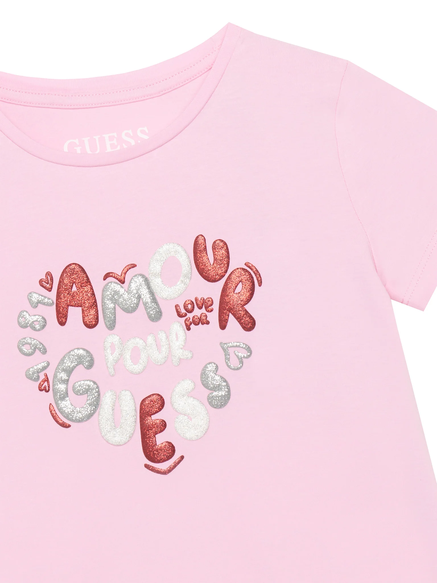 T-shirt glitter neonata - Guess