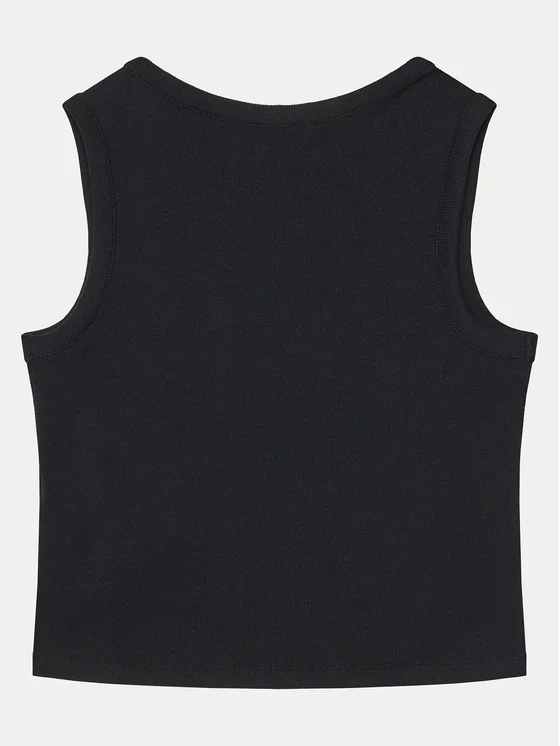 Guess canotta a coste con ricamo logo