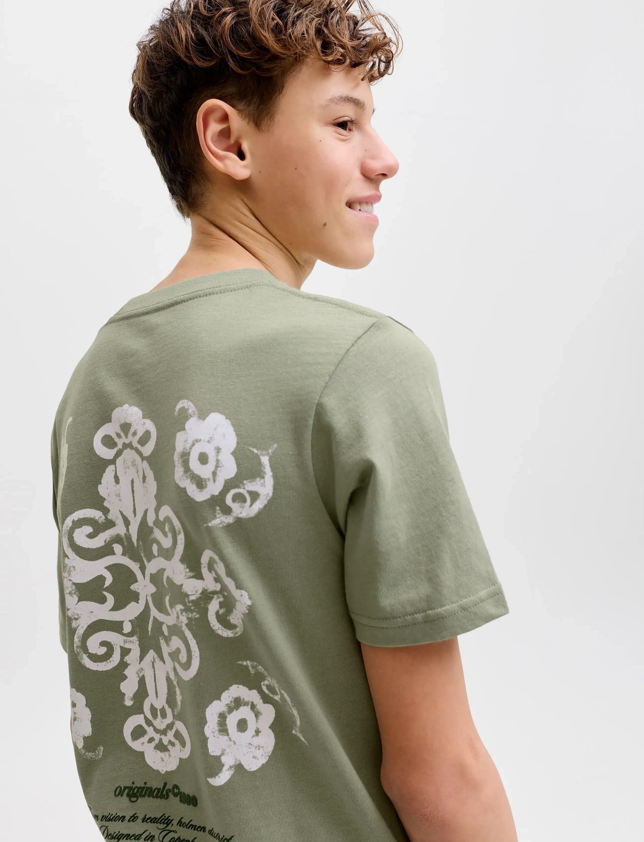 T-Shirt JORMONTAUK BACK GRAPHIC TEE SS - Short-sleeved