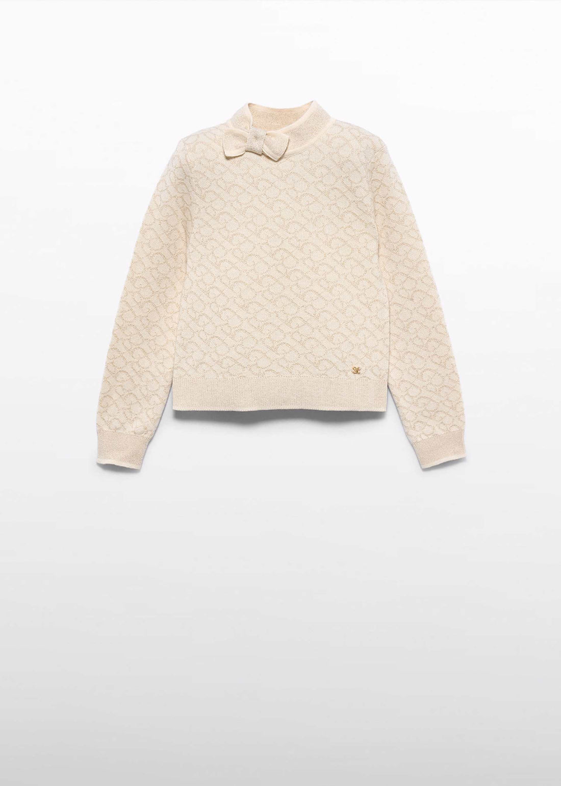 Lupetto maglia logo bambina