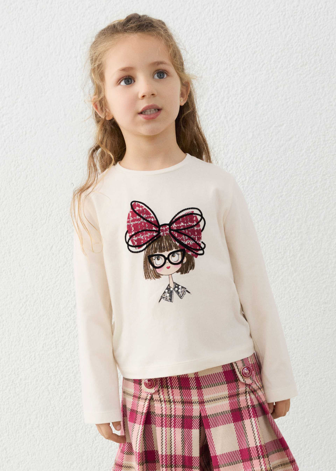 Maglietta bambola con fiocco bambina