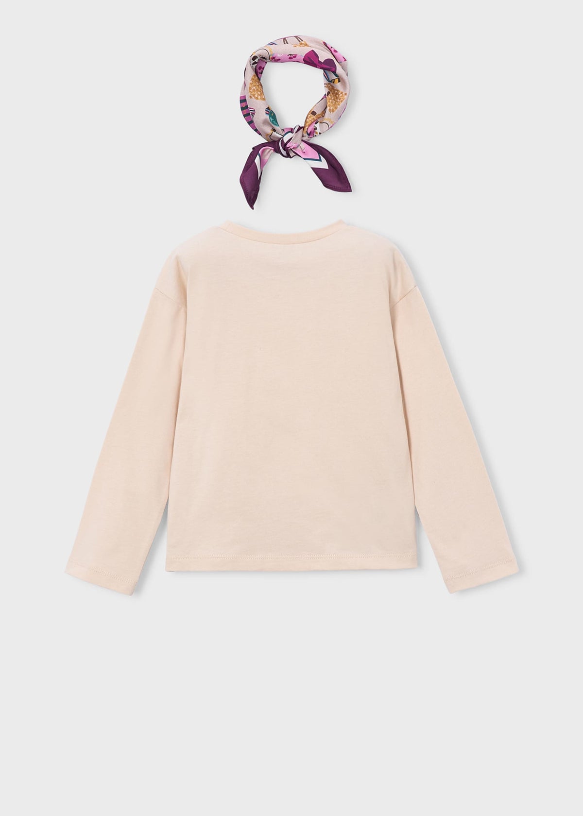Maglietta con foulard bambina