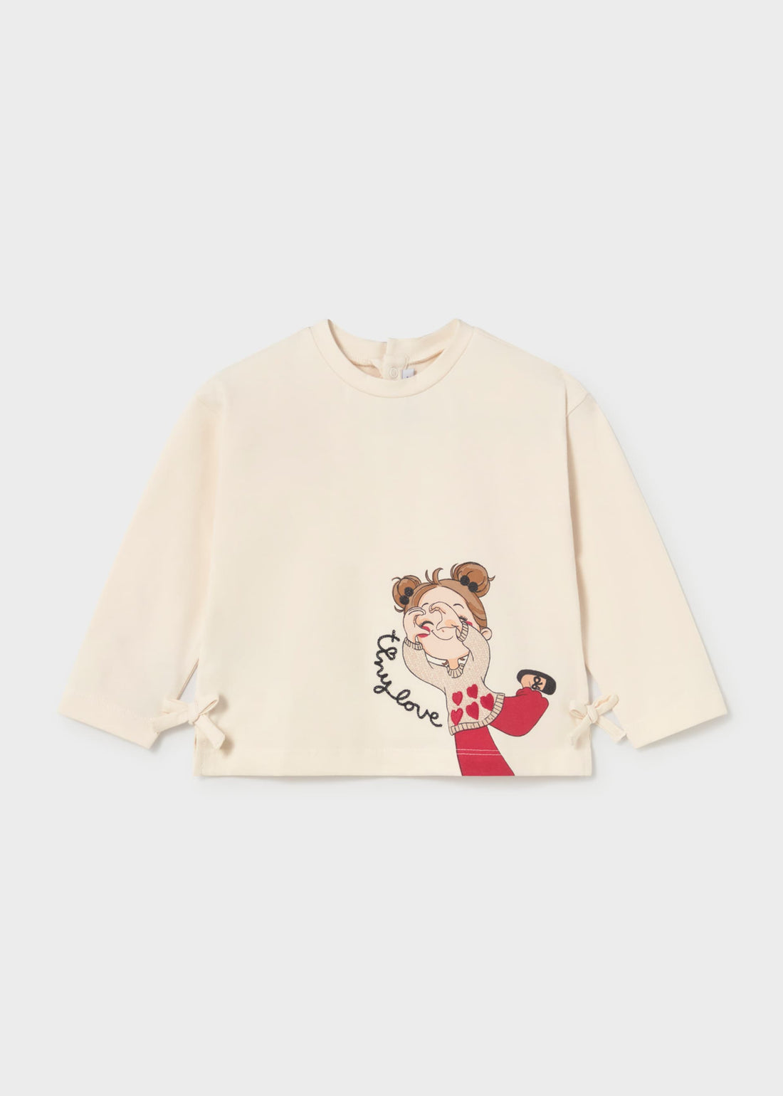 Maglietta fiocchi bimba