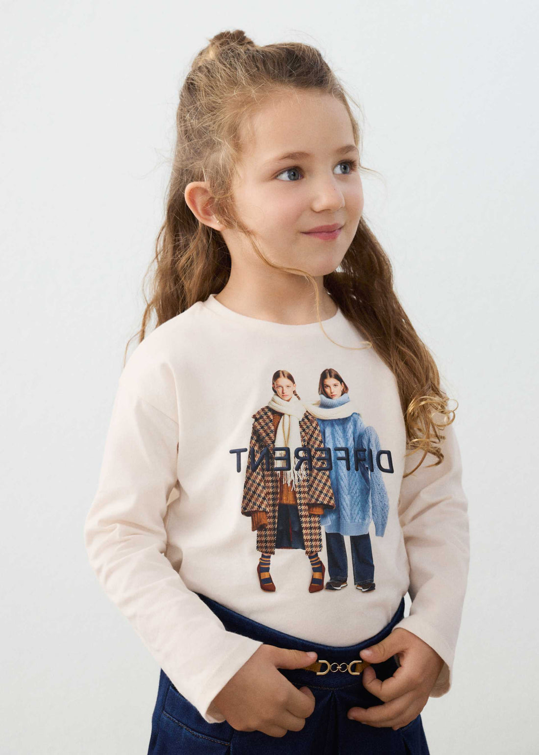Maglietta manica lunga bambina