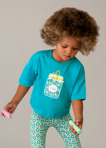 Maglietta oversize bambina