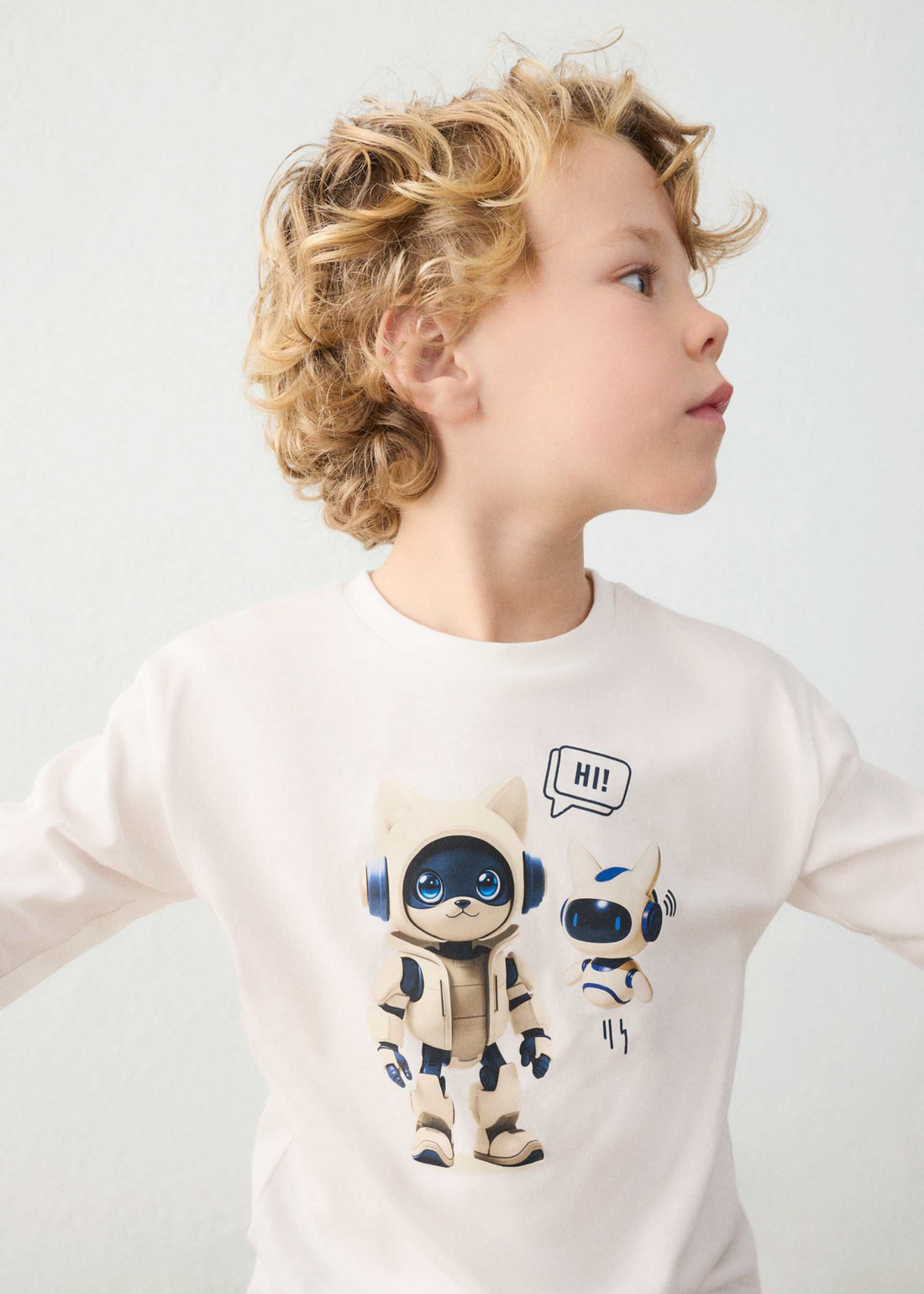 Maglietta robot bambino