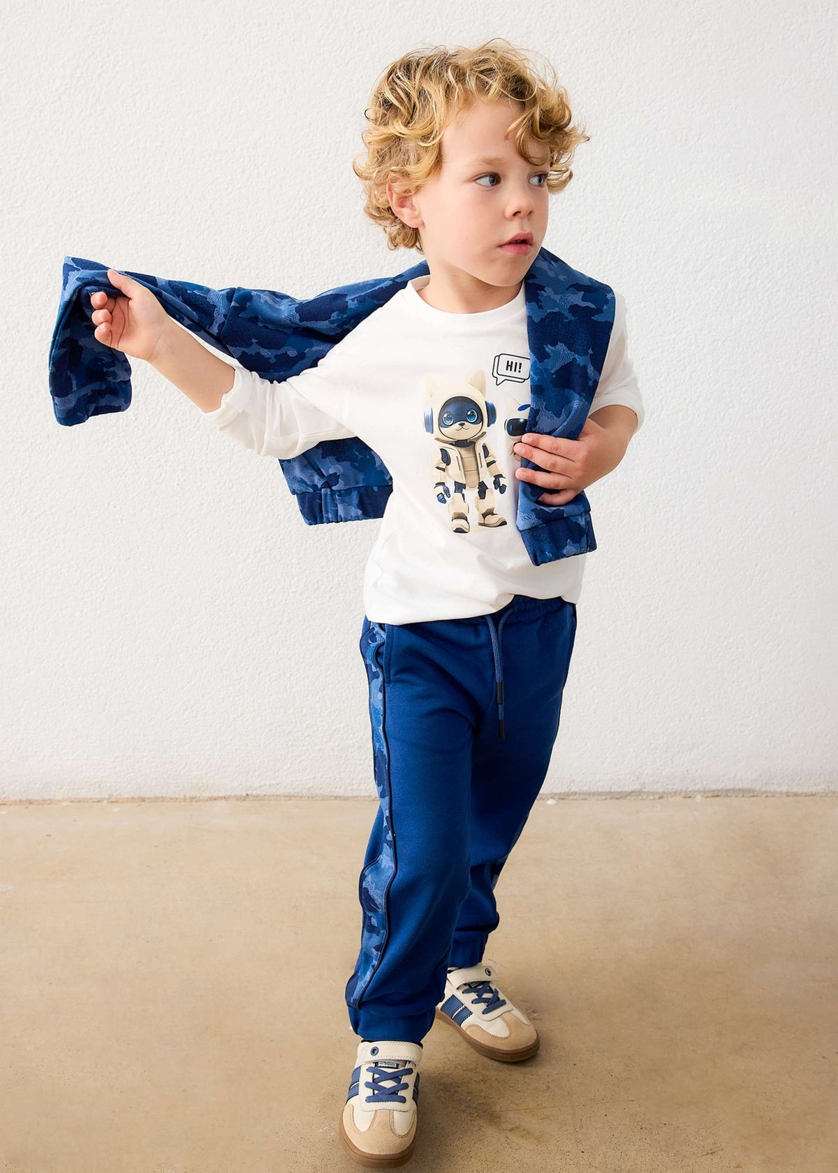 Maglietta robot bambino