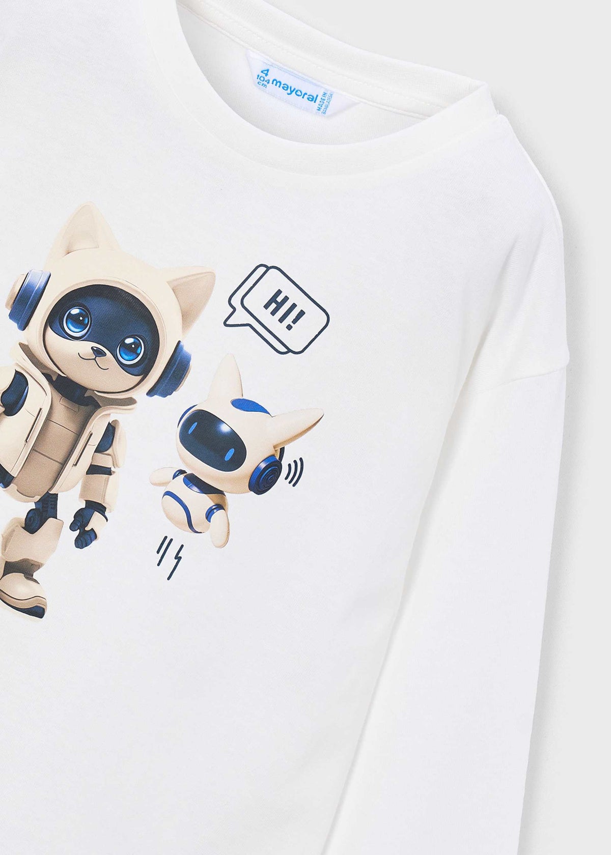 Maglietta robot bambino