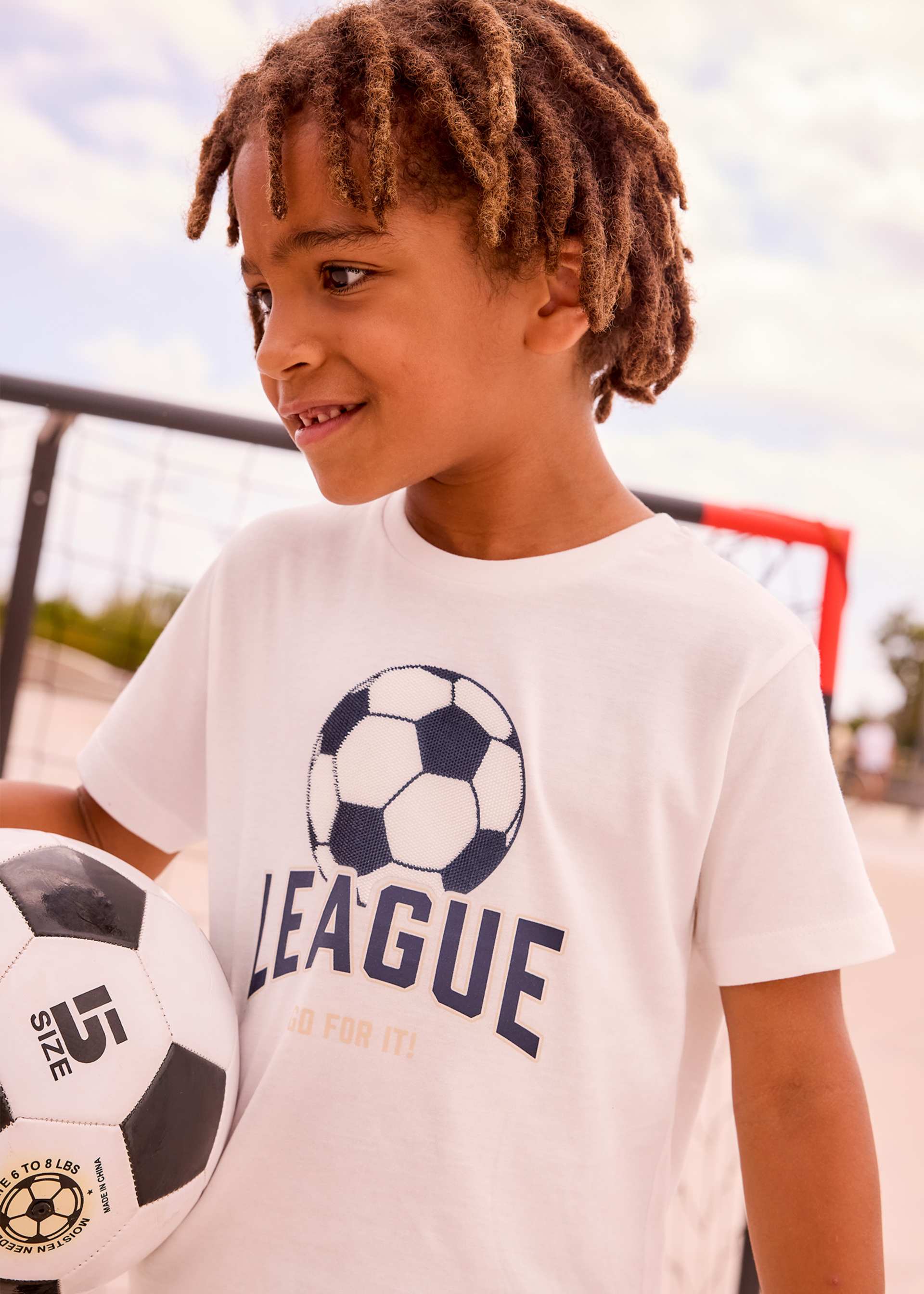 Maglietta stampa calcio bambino