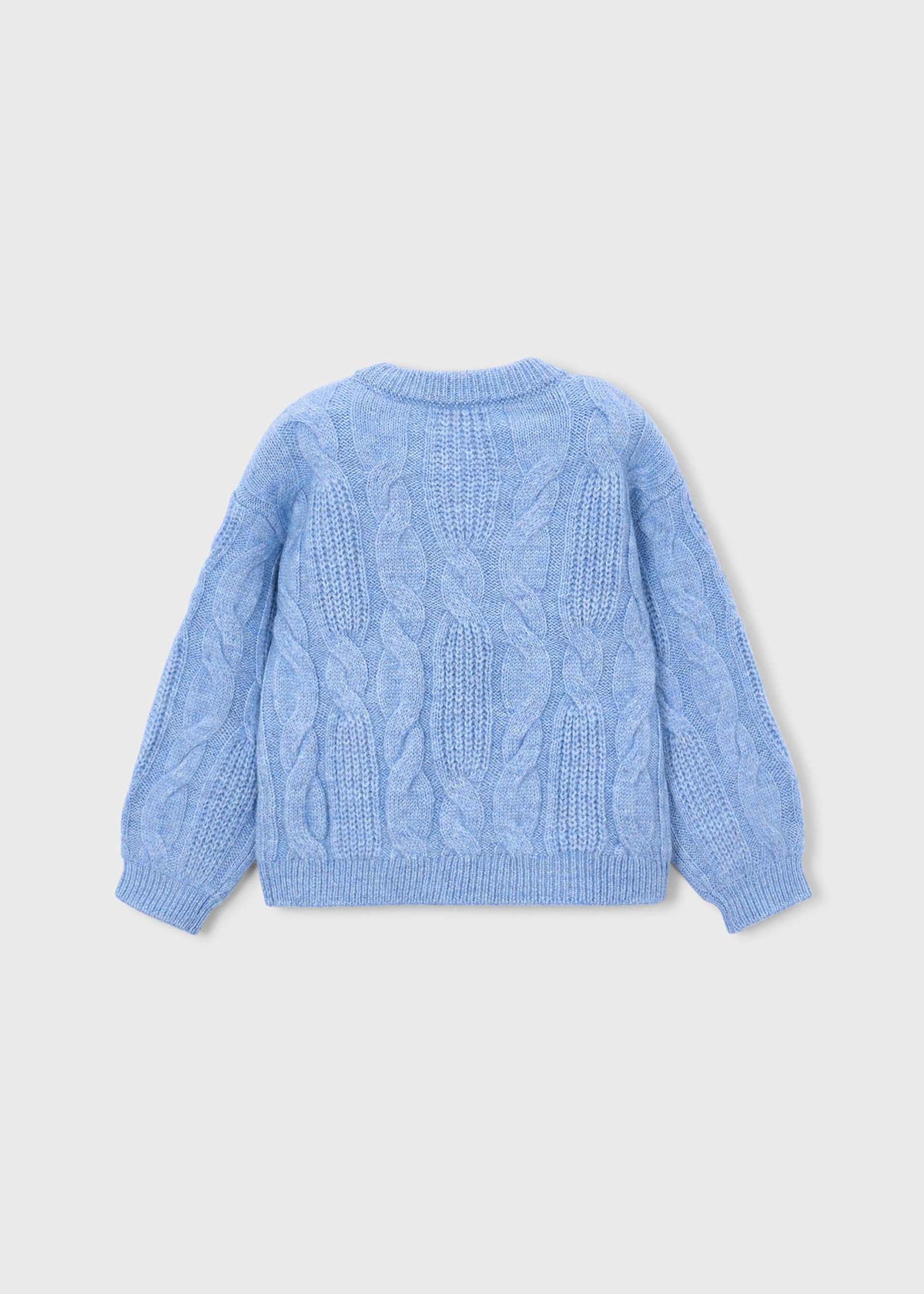 Maglione applicazione fiore bambina