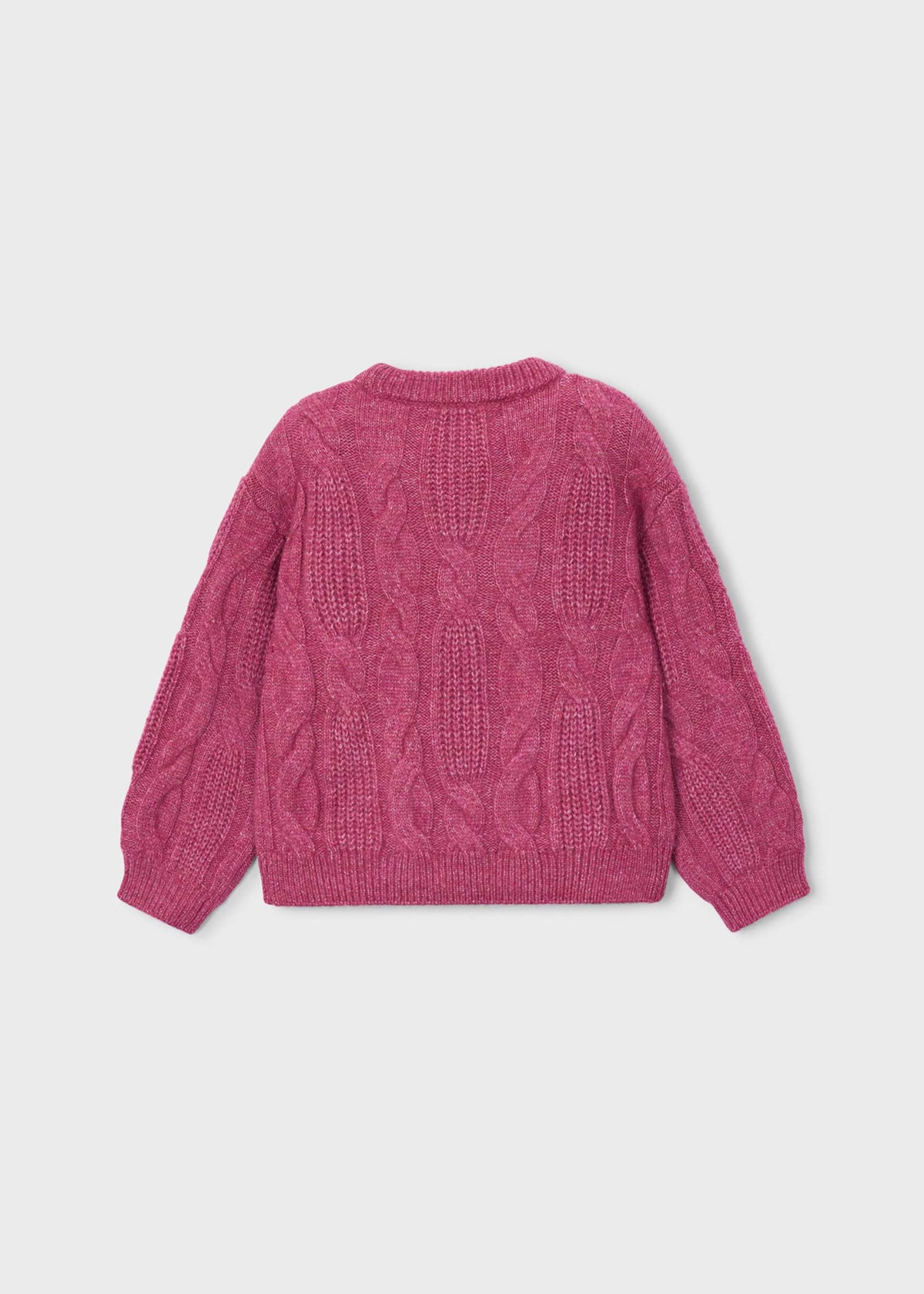 Maglione applicazione fiore bambina