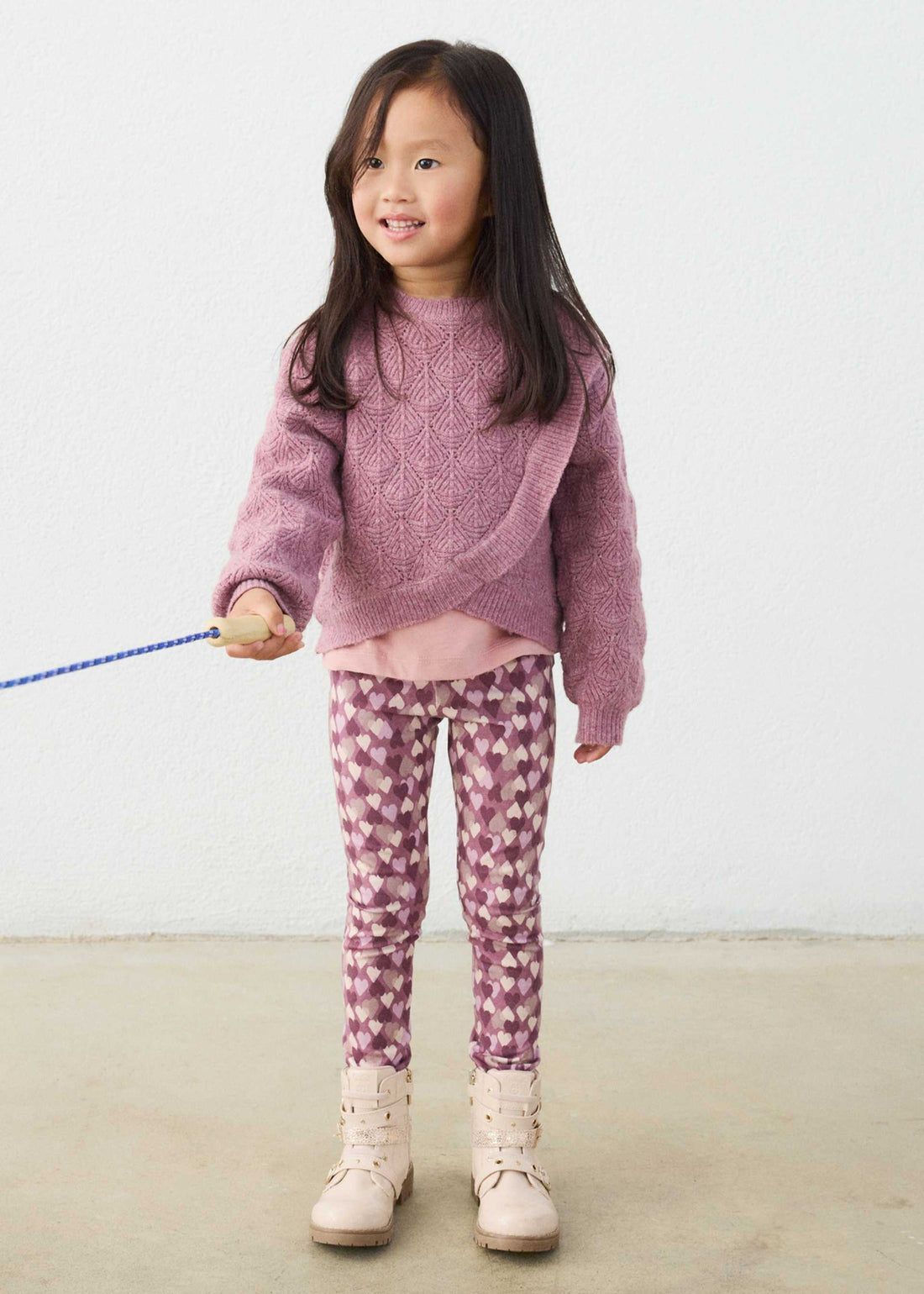 Maglione asimmetrico bambina