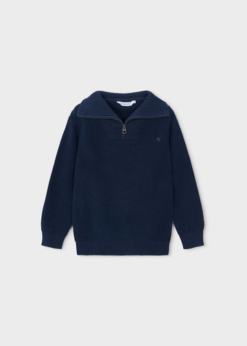 Maglione colletto con cerniera bambino