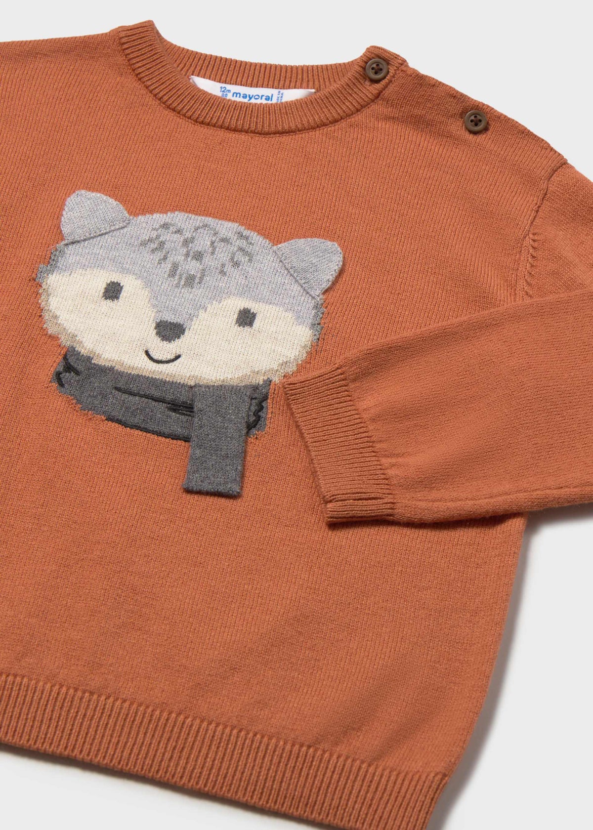 Maglione intarsi animaletti neonato