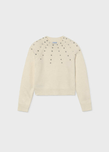 Maglione strass ragazza