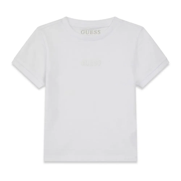 T-shirt bianca - Logo Guess ricamato