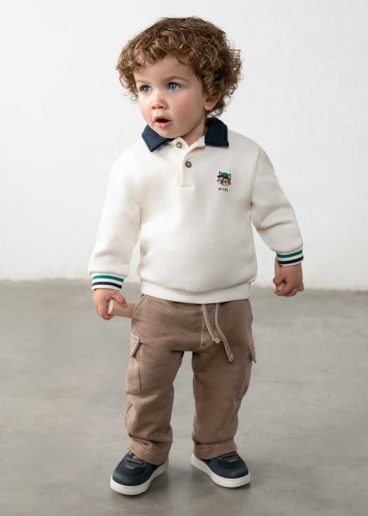 Pantalone cargo bimbo