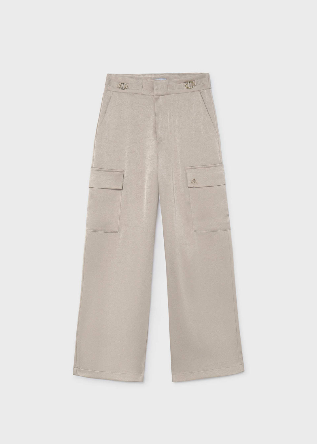 Pantalone cargo satinato ragazza