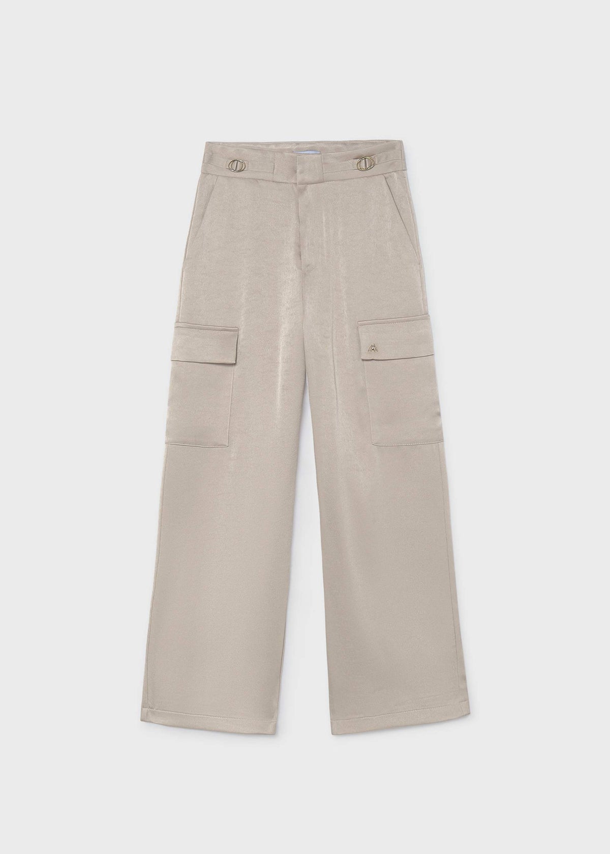 Pantalone cargo satinato ragazza