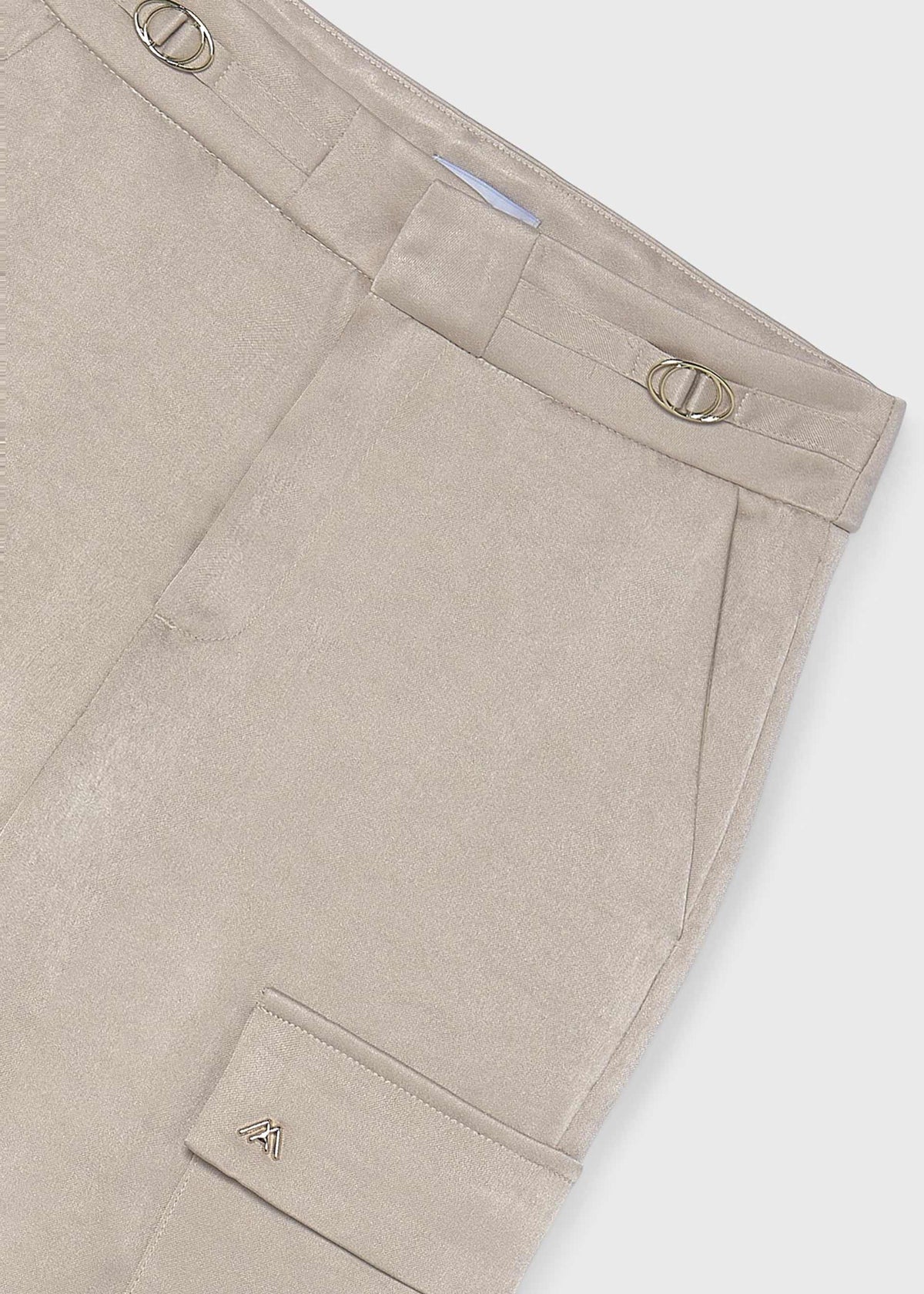 Pantalone cargo satinato ragazza