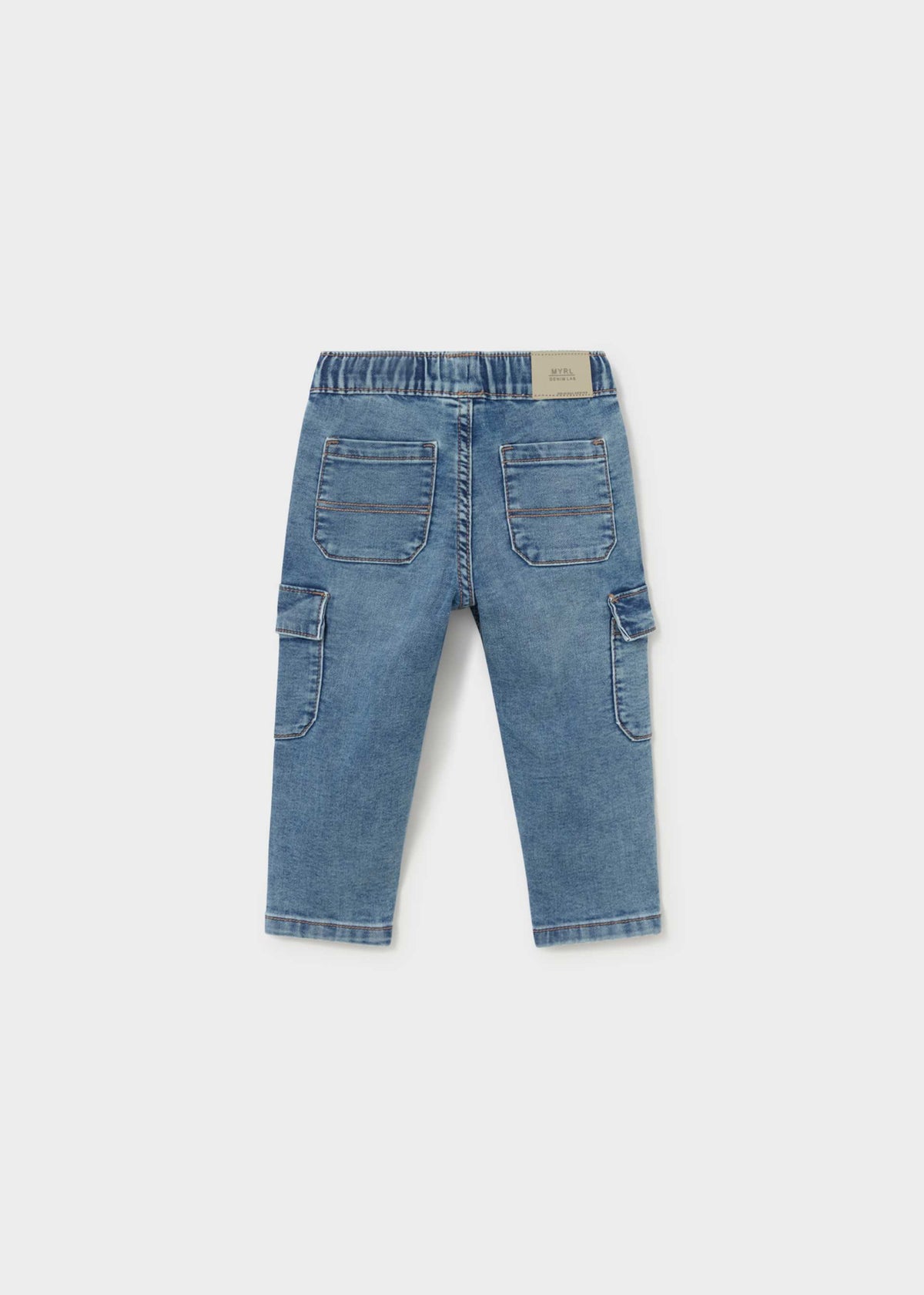 Pantalone jeans cargo bimbo
