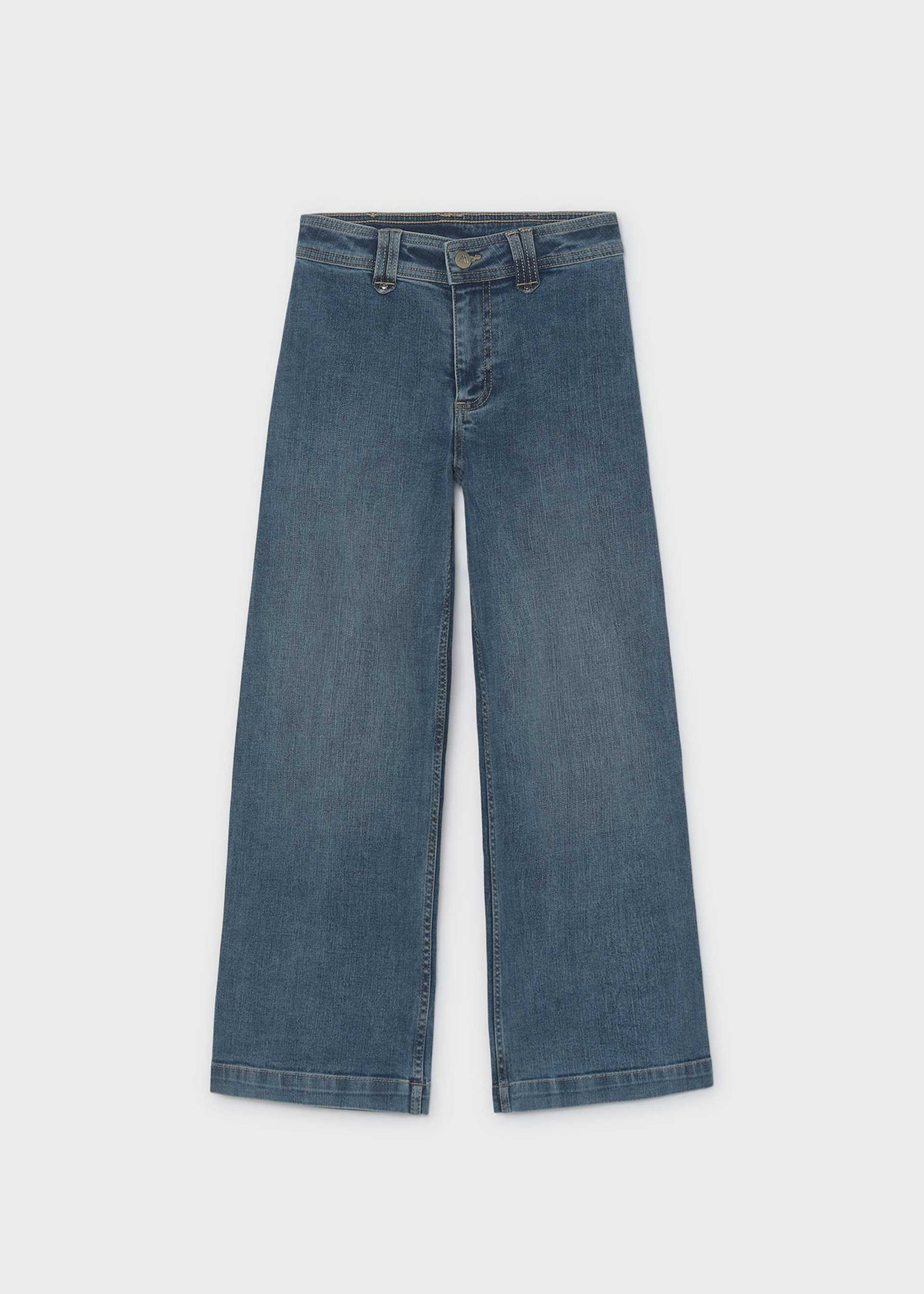 Pantalone jeans wide leg ragazza