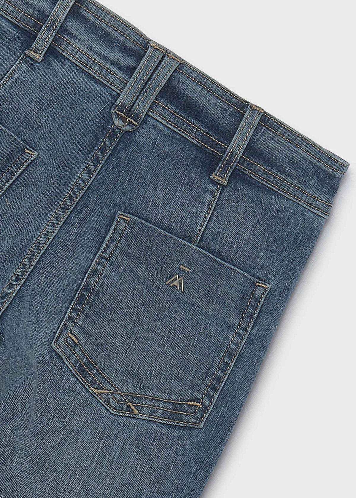 Pantalone jeans wide leg ragazza