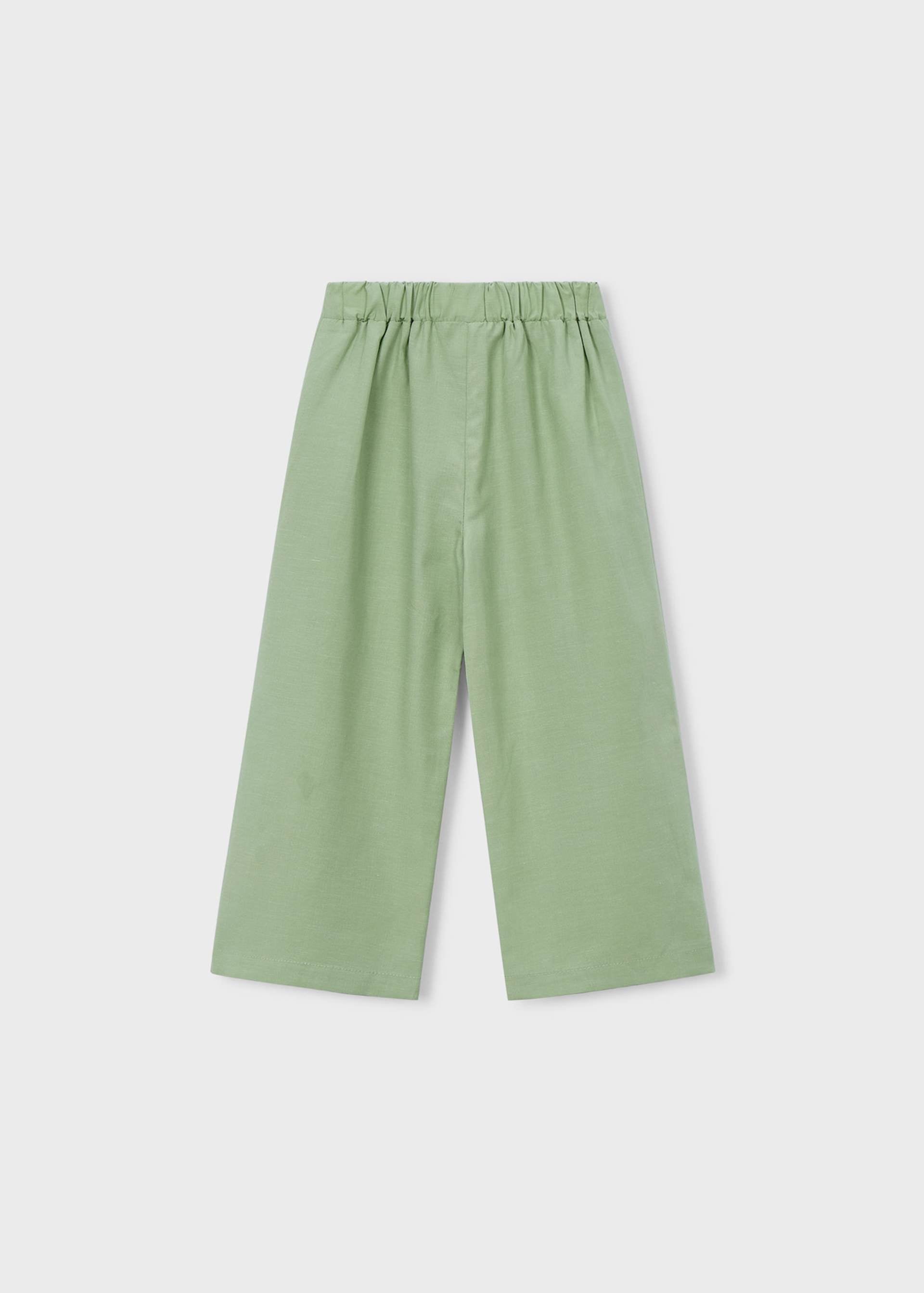Pantalone lungo bottoni bambina