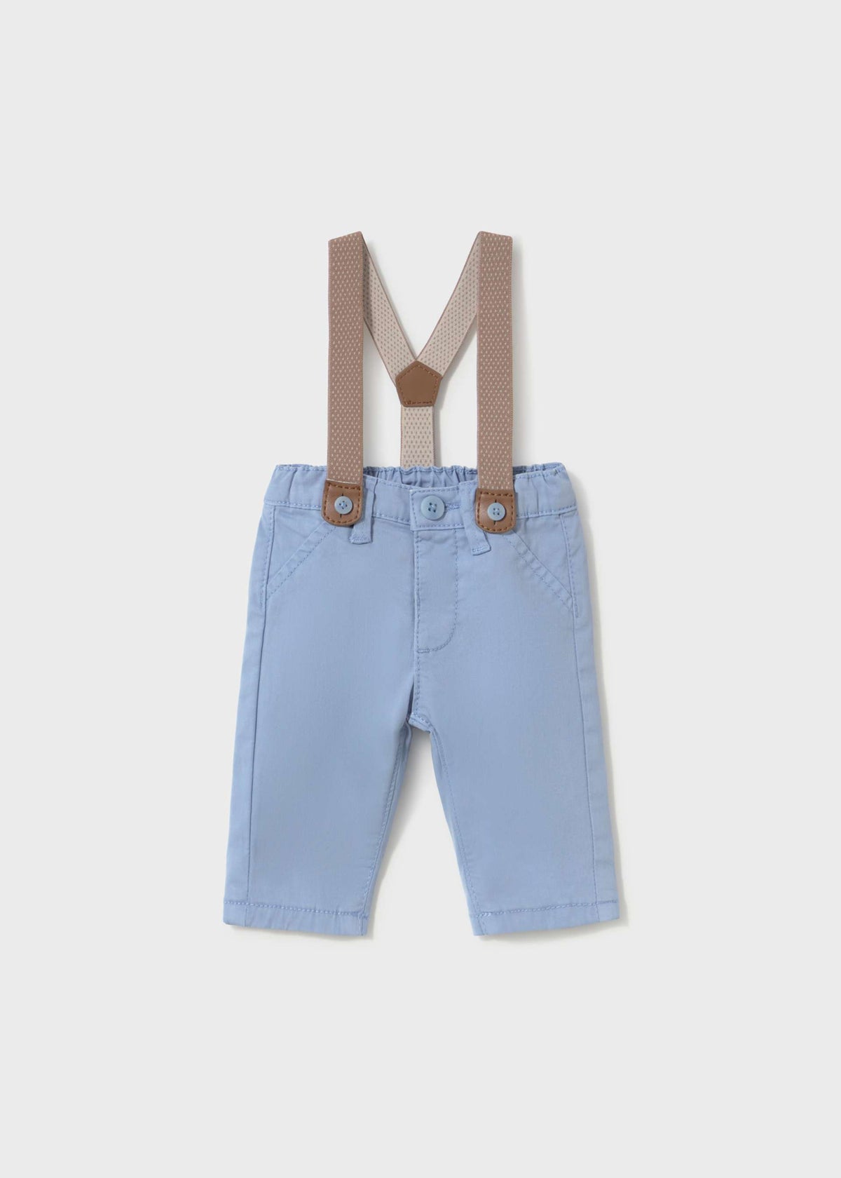 Pantalone lungo con bretelle neonato
