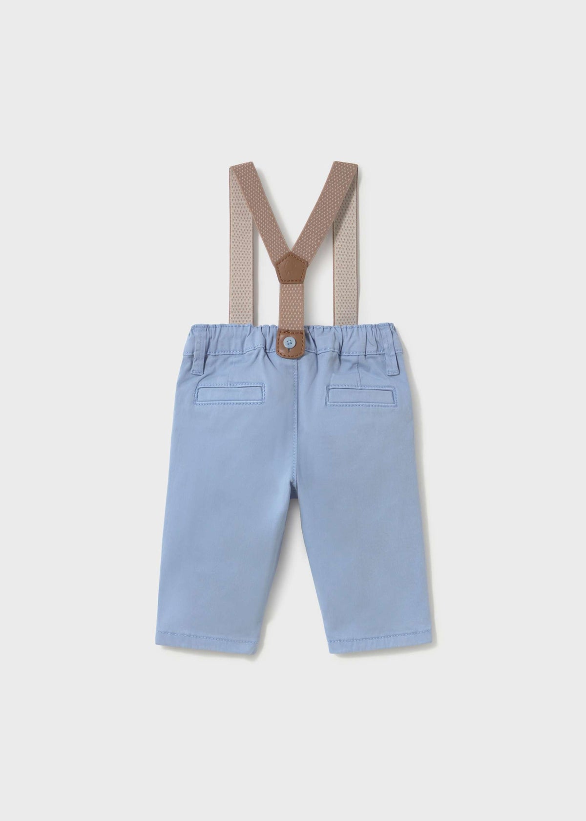 Pantalone lungo con bretelle neonato