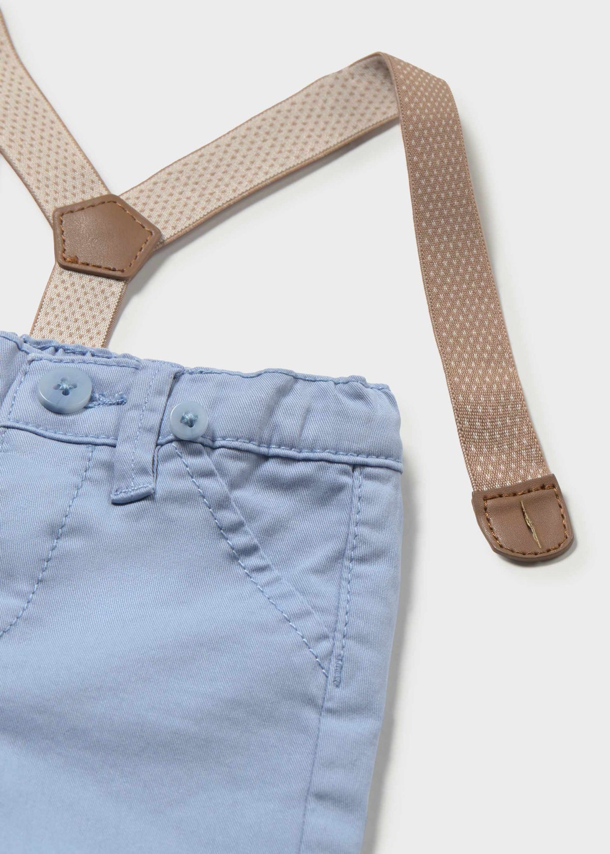 Pantalone lungo con bretelle neonato