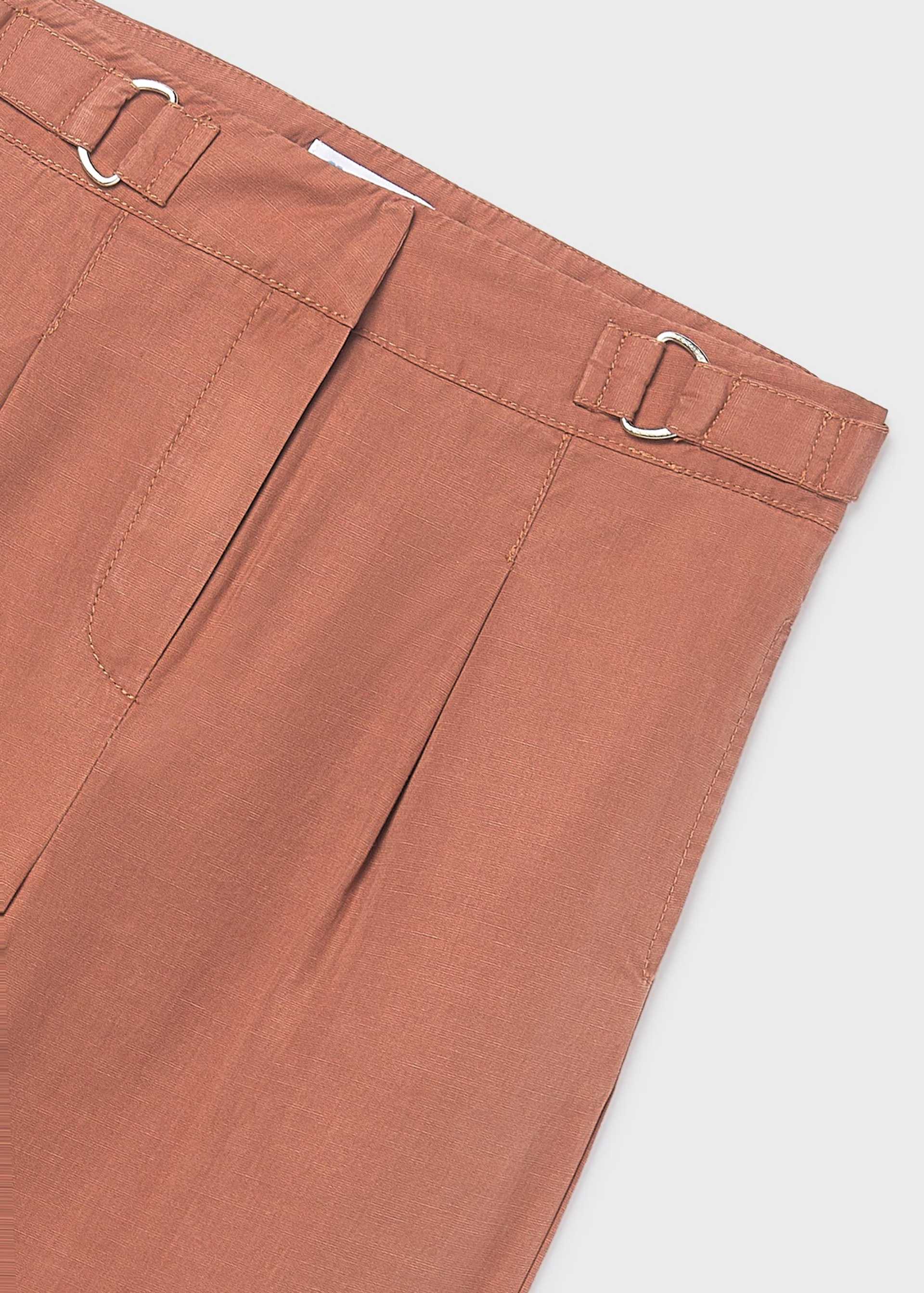 Pantalone lungo con fibbie ragazza