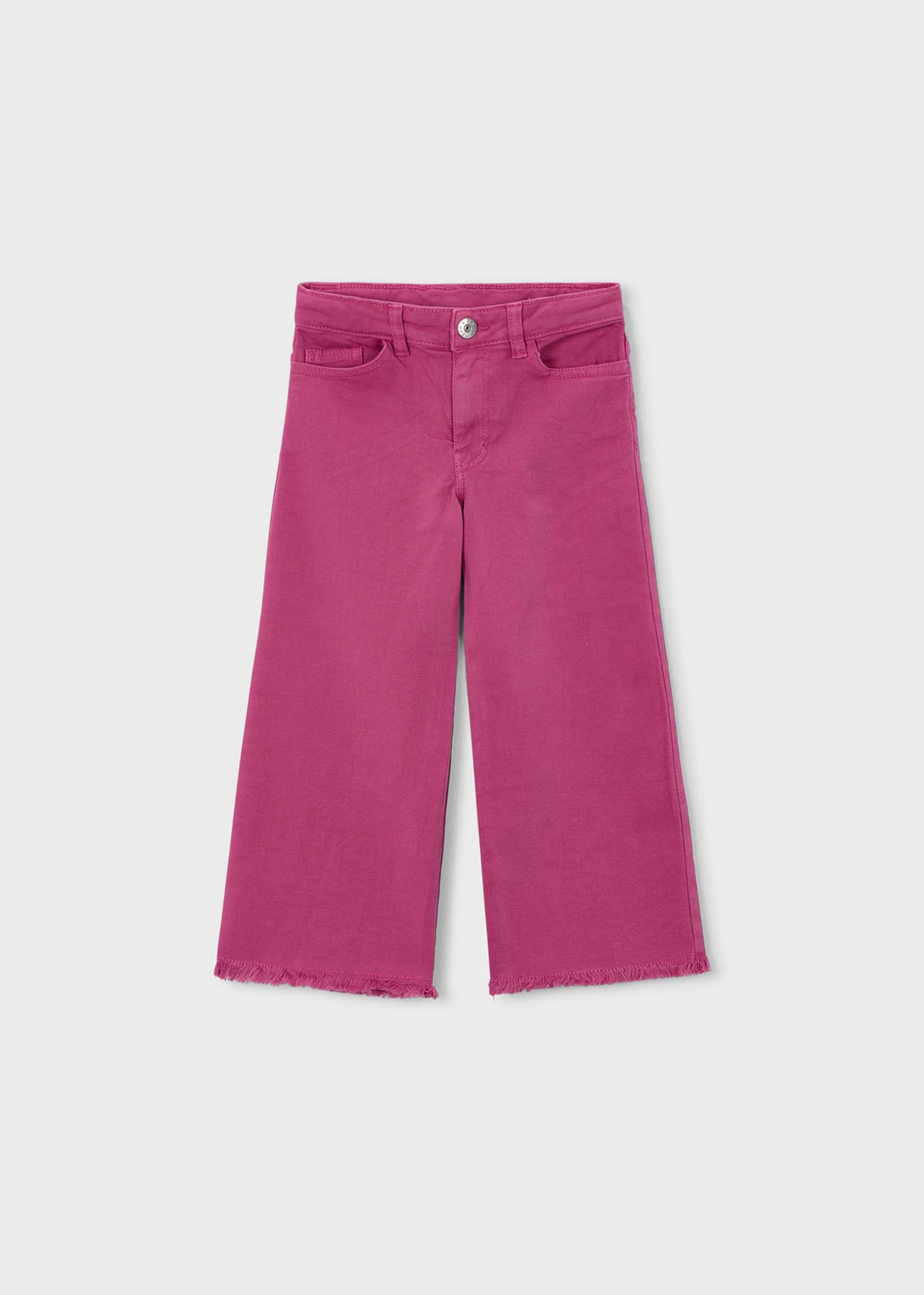 Pantalone twill wide leg bambina